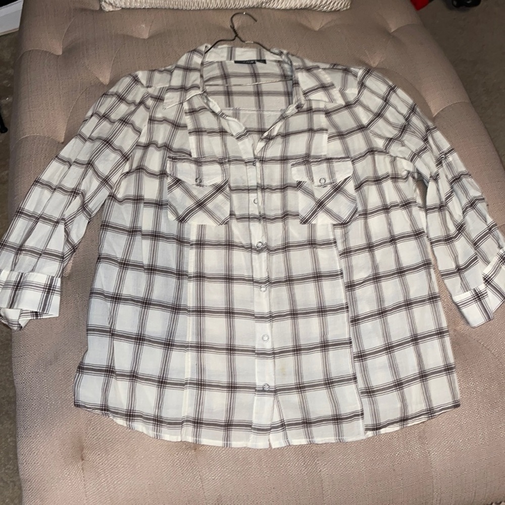 Womens button up blouse